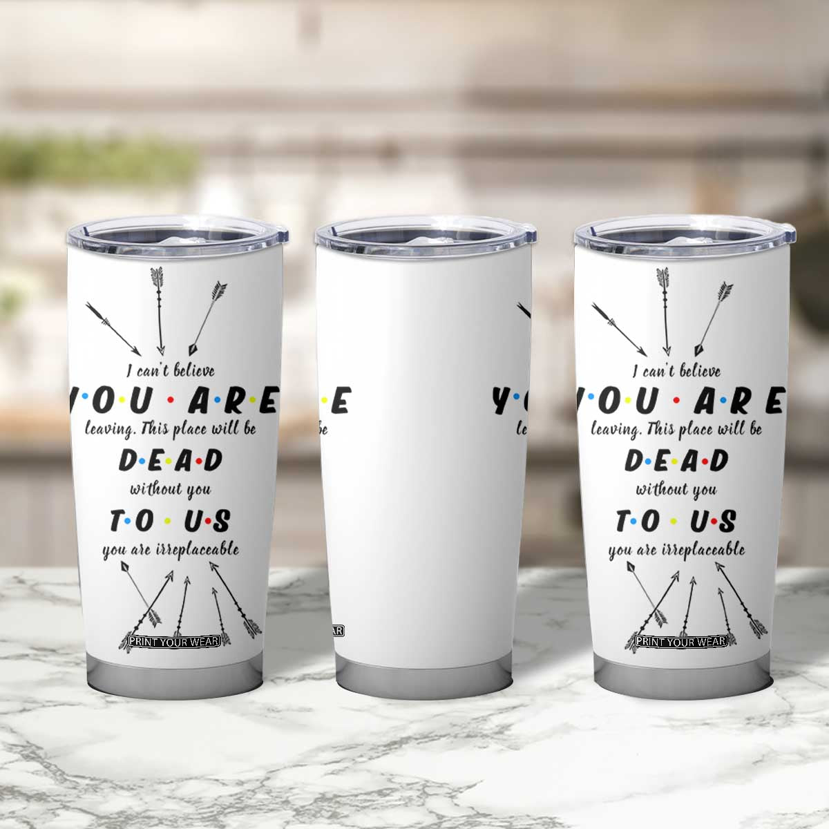 Goodbye Gift Tumbler Cup You Are Dead To Us Coworker Leaving Gifts TB10 Print Your Wear