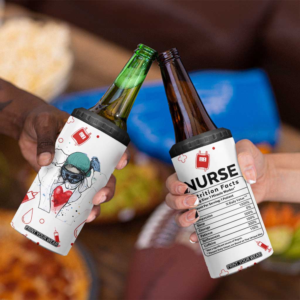 Nurse Gifts for Women 4 in 1 Can Cooler Tumbler Nutrition Facts Rn Lpn Practitioner Nursing School Graduation Gifts TB10 Print Your Wear