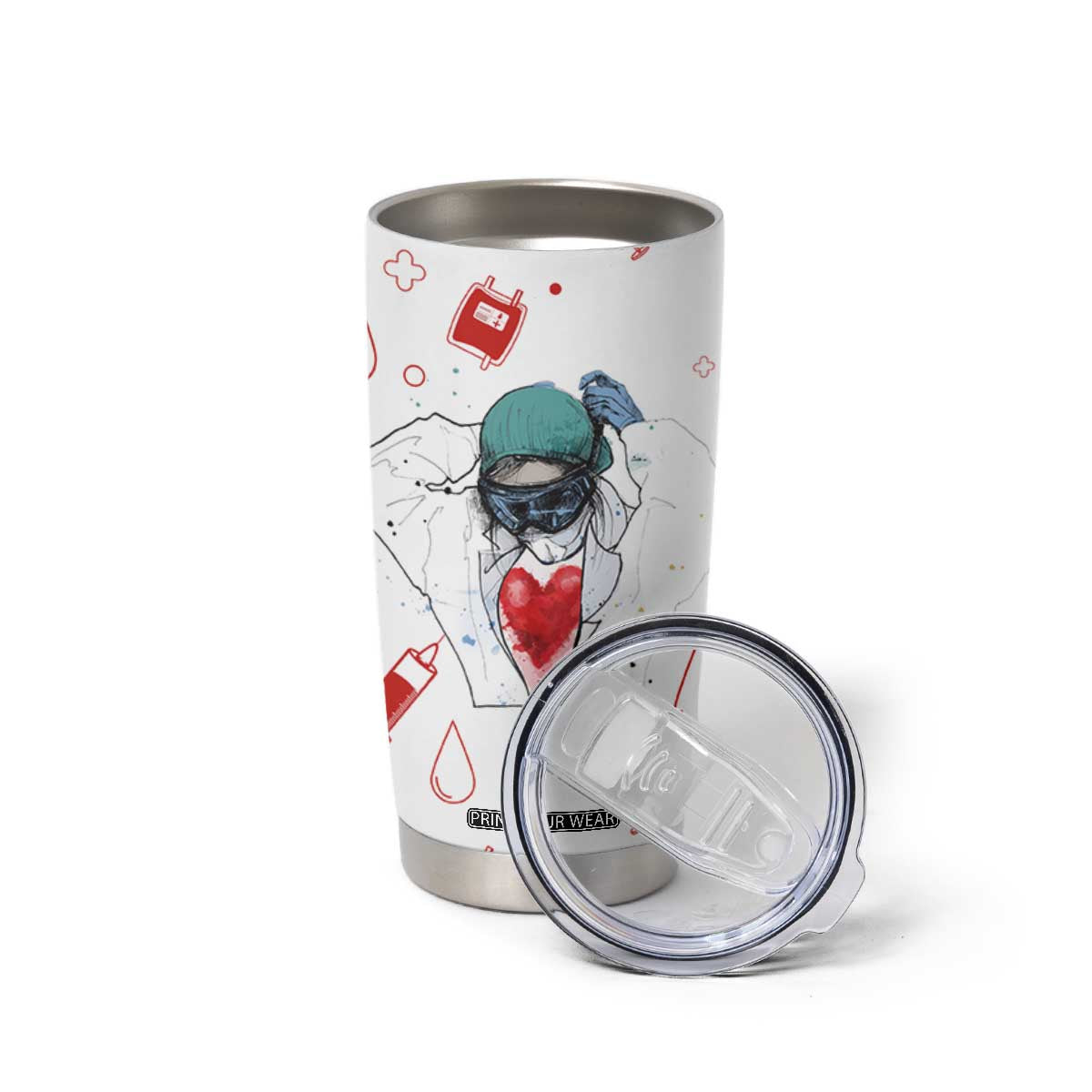 Nurse Gifts for Women Tumbler Cup Nutrition Facts Rn Lpn Practitioner Nursing School Graduation Gifts TB10 Print Your Wear