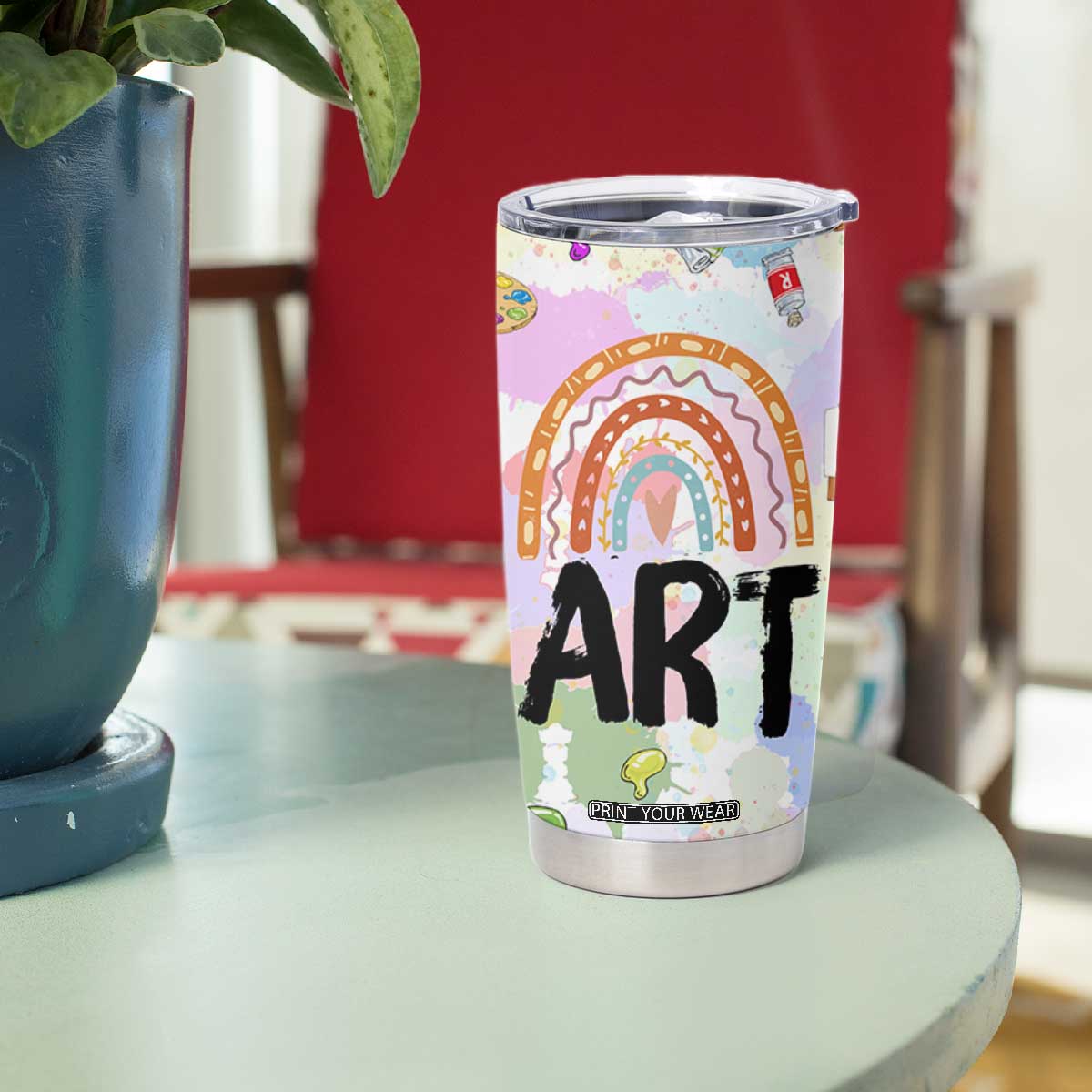 Not Paint Water Tumbler Cup Funny Artist Painter Art Teacher Gifts TB10 Print Your Wear