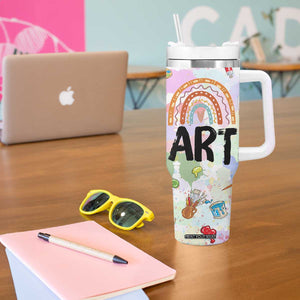 Not Paint Water Tumbler With Handle Funny Artist Painter Art Teacher Gifts TB10 Print Your Wear
