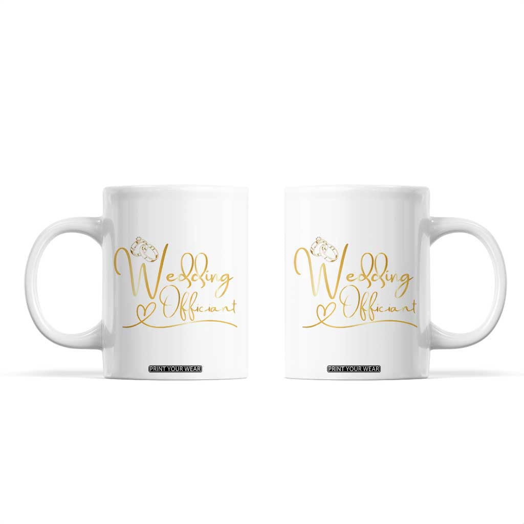 Wedding Officiant Gift Coffee Mug Thanks Gifts From Couple Bride Groom TB10 White Print Your Wear