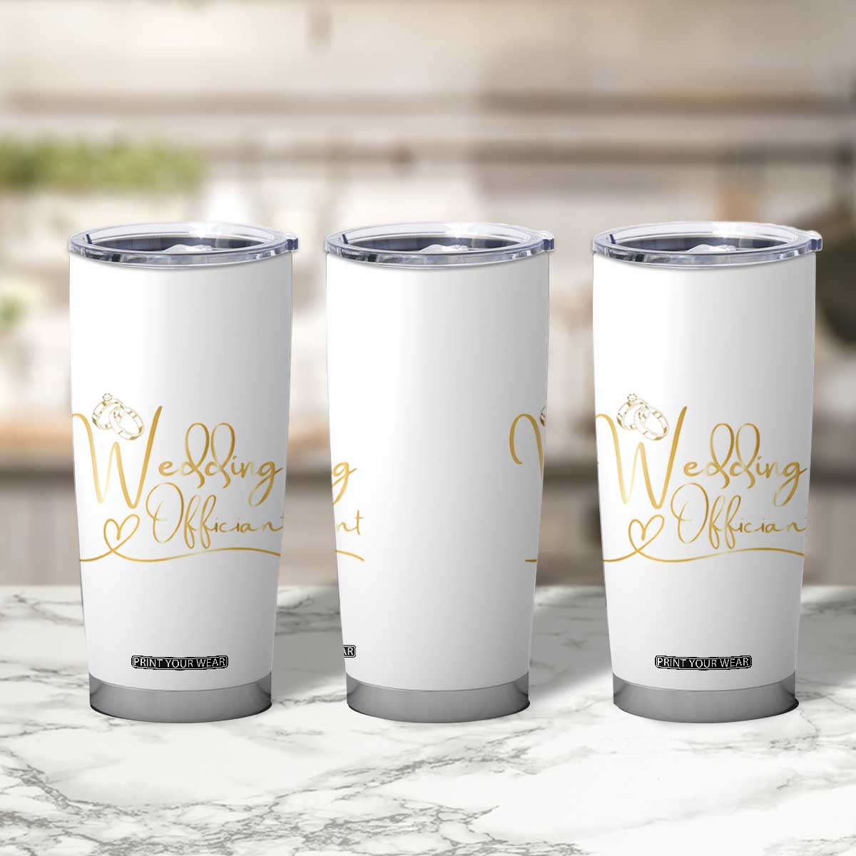 Wedding Officiant Gift Tumbler Cup Thanks Gifts From Couple Bride Groom TB10 Print Your Wear