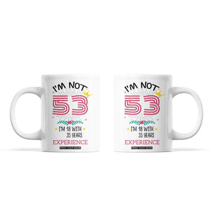 53th Birthday Gifts For Women Coffee Mug Funny 1973 53 Year Old Birthday TB10 White Print Your Wear