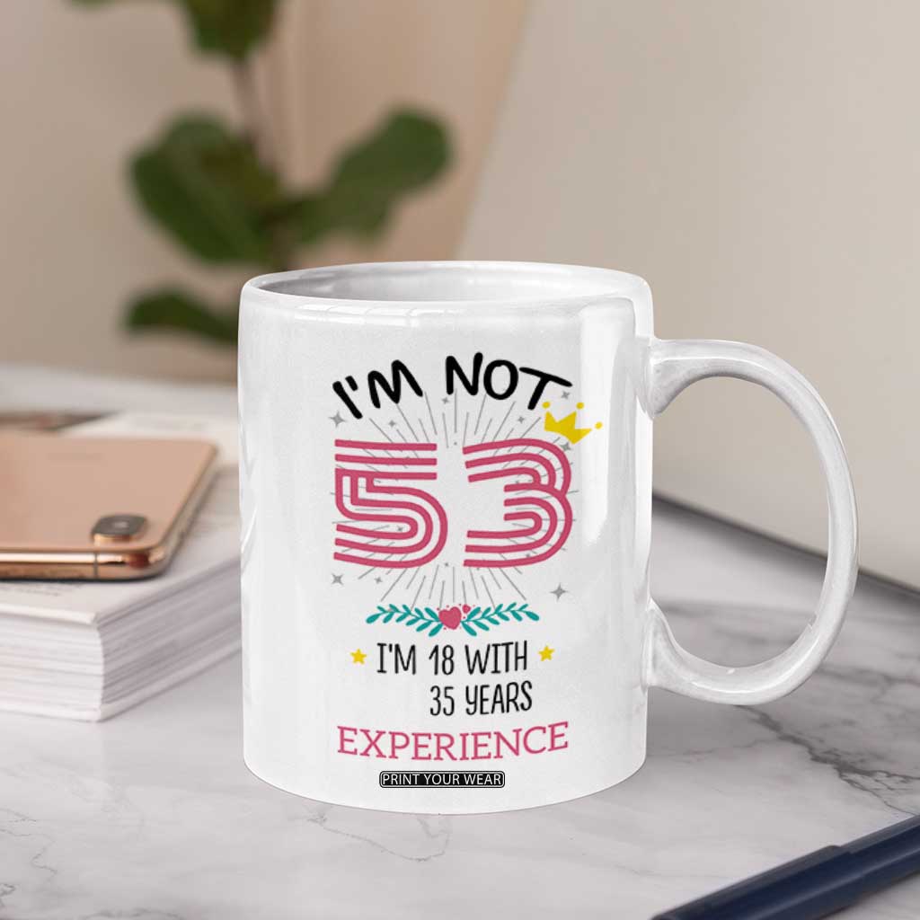 53th Birthday Gifts For Women Coffee Mug Funny 1973 53 Year Old Birthday TB10 Print Your Wear