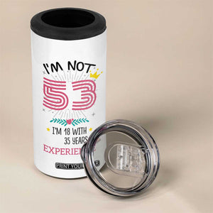 53th Birthday Gifts For Women 4 in 1 Can Cooler Tumbler Funny 1973 53 Year Old Birthday TB10 Print Your Wear