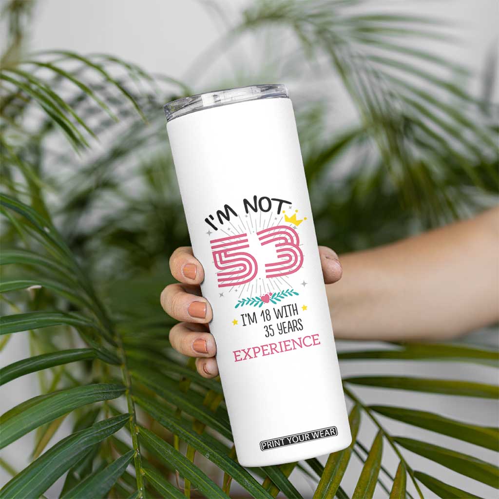 53th Birthday Gifts For Women Skinny Tumbler Funny 1973 53 Year Old Birthday TB10 Print Your Wear