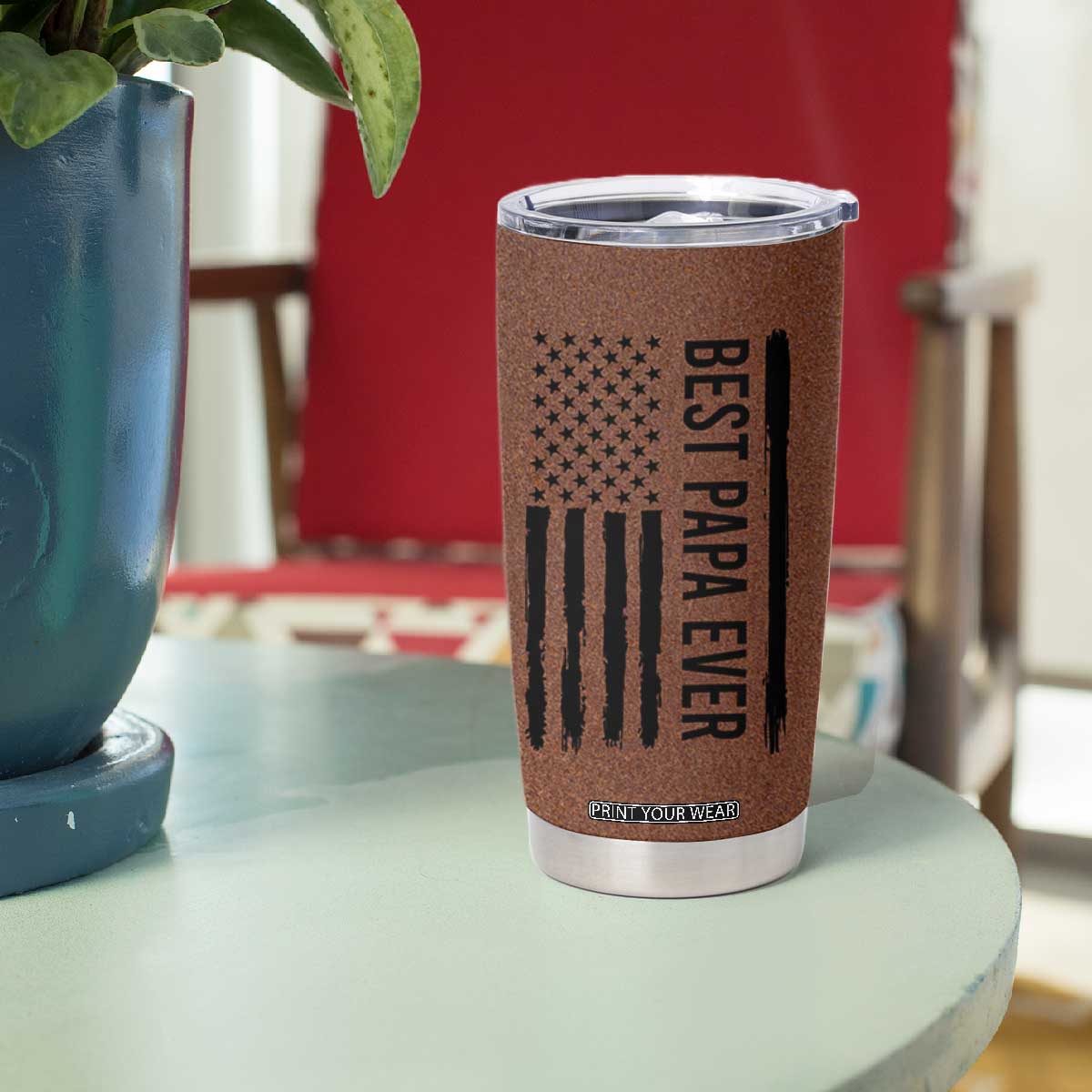Gifts For Dad Tumbler Cup Papa Knows Everything Fathers Day TB10 Print Your Wear