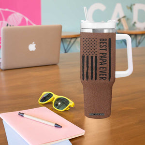 Gifts For Dad Tumbler With Handle Papa Knows Everything Fathers Day TB10 Print Your Wear