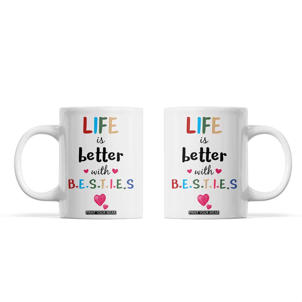 Bestie Gifts Coffee Mug Best Friends Friendships BFF Gift TB10 White Print Your Wear