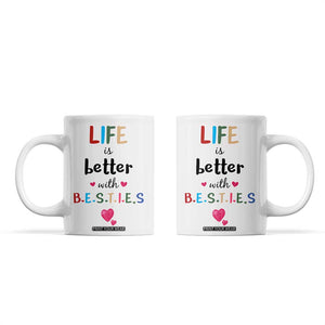 Bestie Gifts Coffee Mug Best Friends Friendships BFF Gift TB10 White Print Your Wear