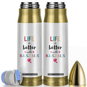 Bestie Gifts Bullet Tumbler Best Friends Friendships BFF Gift TB10 White Print Your Wear