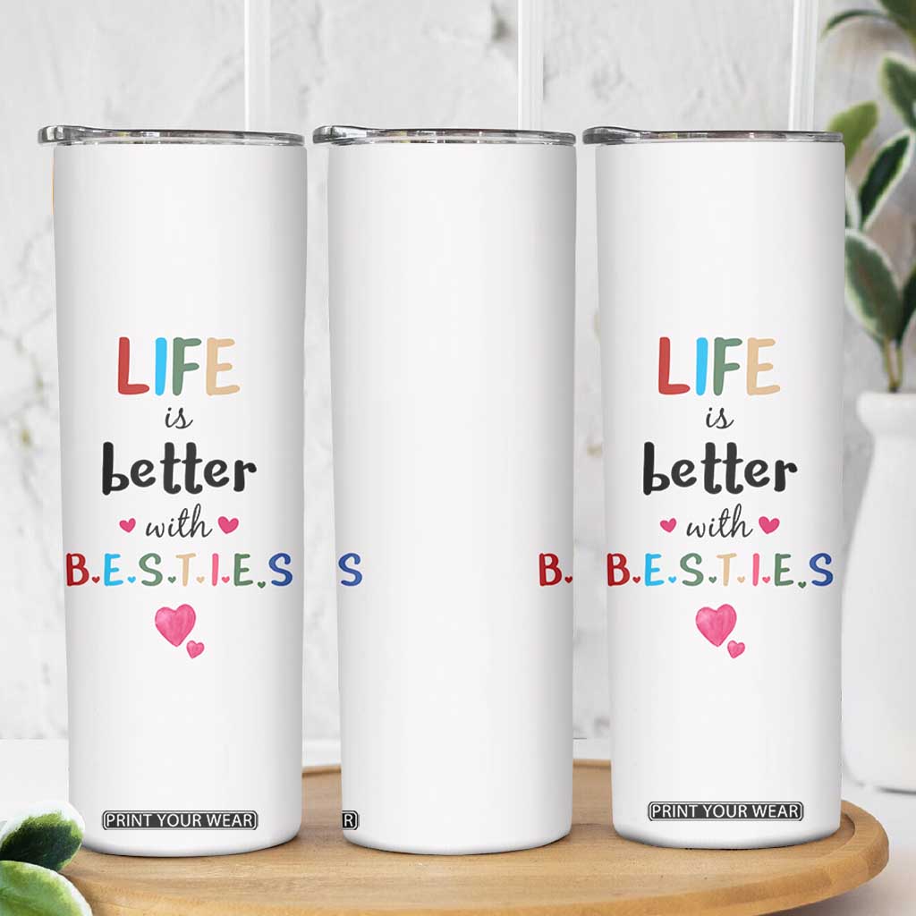 Bestie Gifts Skinny Tumbler Best Friends Friendships BFF Gift TB10 Print Your Wear