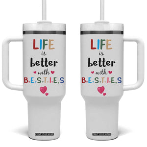 Bestie Gifts Tumbler With Handle Best Friends Friendships BFF Gift TB10 One Size: 40 oz White Print Your Wear