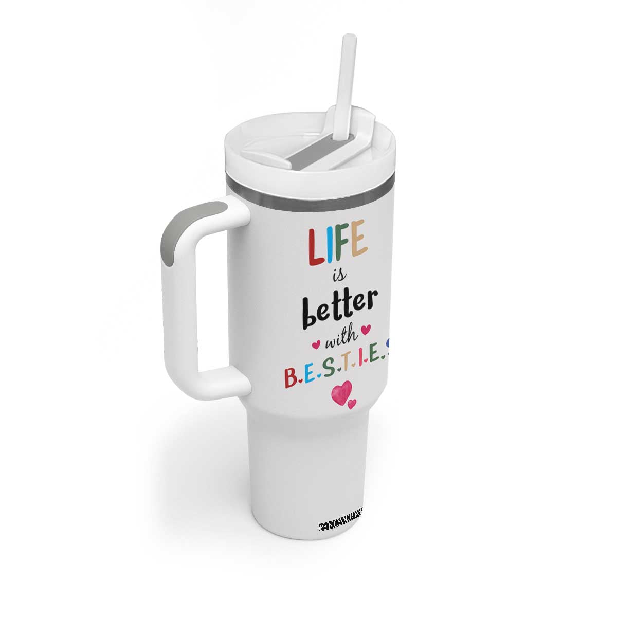 Bestie Gifts Tumbler With Handle Best Friends Friendships BFF Gift TB10 Print Your Wear