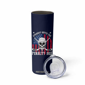Ice Hockey Skinny Tumbler Hockey Lovers Fans Coaches Sticks US Flag TB10 Print Your Wear
