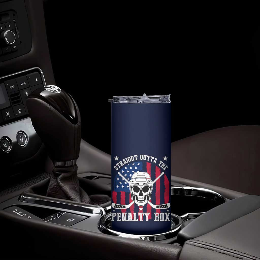 Ice Hockey Skinny Tumbler Hockey Lovers Fans Coaches Sticks US Flag TB10 Print Your Wear
