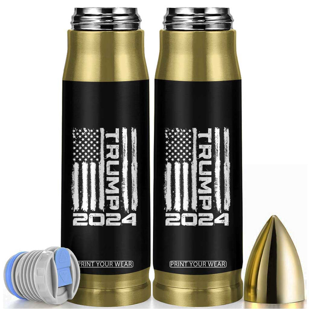 American President Election Bullet Tumbler Trump 2024 American Flag TB10 Black Print Your Wear