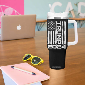 American President Election Tumbler With Handle Trump 2024 American Flag TB10 Print Your Wear