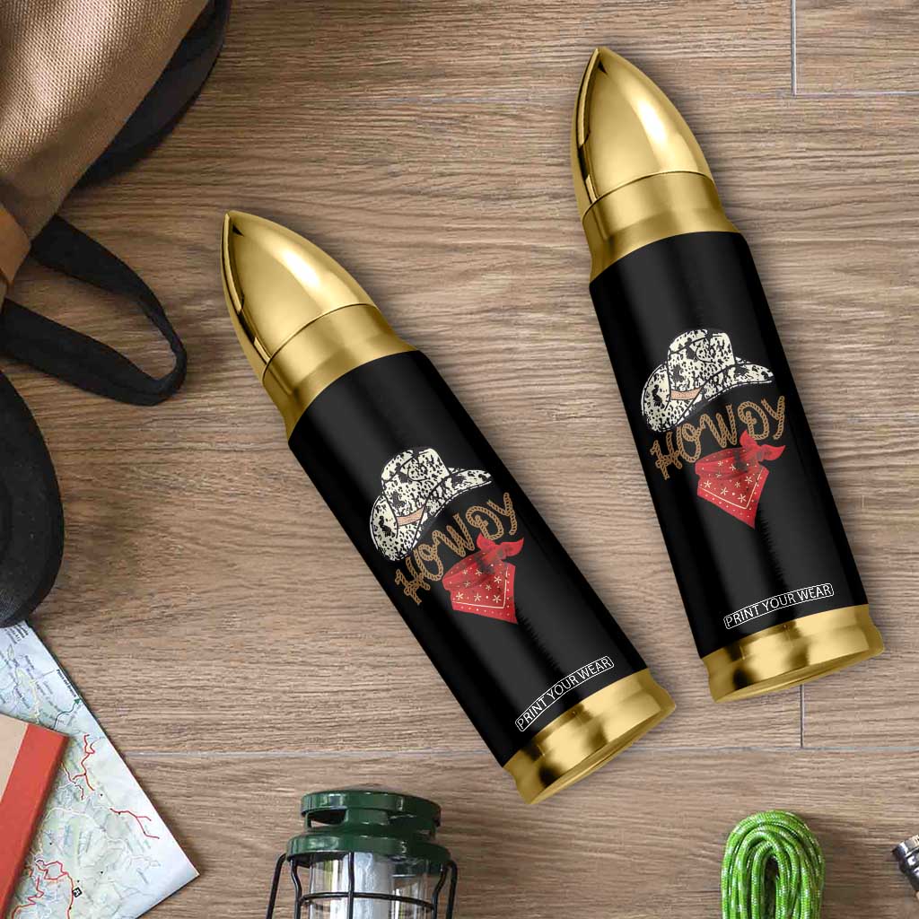 Howdy Cowboy Bullet Tumbler Retro Western Country Rodeo TB10 Print Your Wear