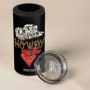 Howdy Cowboy 4 in 1 Can Cooler Tumbler Retro Western Country Rodeo TB10 Print Your Wear
