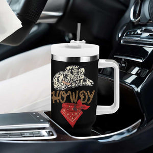 Howdy Cowboy Tumbler With Handle Retro Western Country Rodeo TB10 Print Your Wear