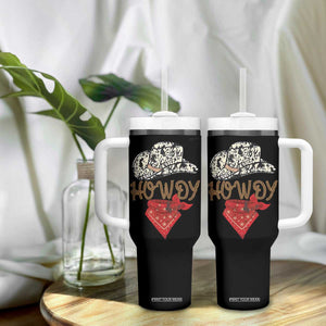 Howdy Cowboy Tumbler With Handle Retro Western Country Rodeo TB10 Print Your Wear