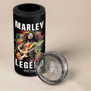Legend Bob 4 in 1 Can Cooler Tumbler Reggae Music Rastafari Rasta Gift TB10 Print Your Wear