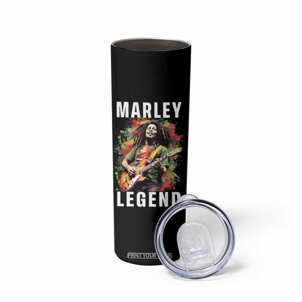 Legend Bob Skinny Tumbler Reggae Music Rastafari Rasta Gift TB10 Print Your Wear
