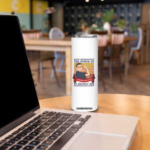 Ruth Bader Ginsburg RBG Skinny Tumbler Never Underestimate The Power Of A Grandma Who Votes Feminist Gifts Women TB10 Print Your Wear