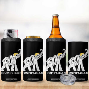 Trump 2024 Election 4 in 1 Can Cooler Tumbler Republican Elephant 45 47 TB10 Print Your Wear