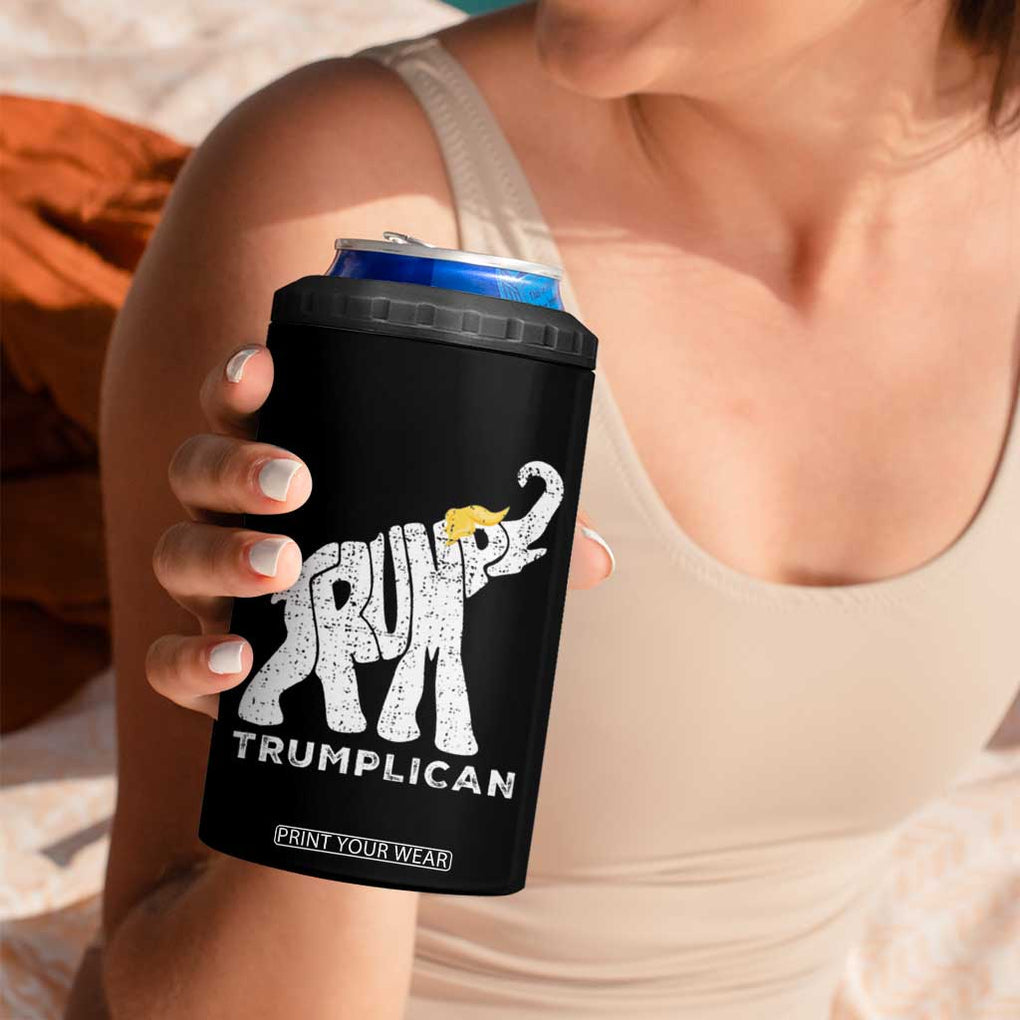 Trump 2024 Election 4 in 1 Can Cooler Tumbler Republican Elephant 45 47 TB10 Print Your Wear