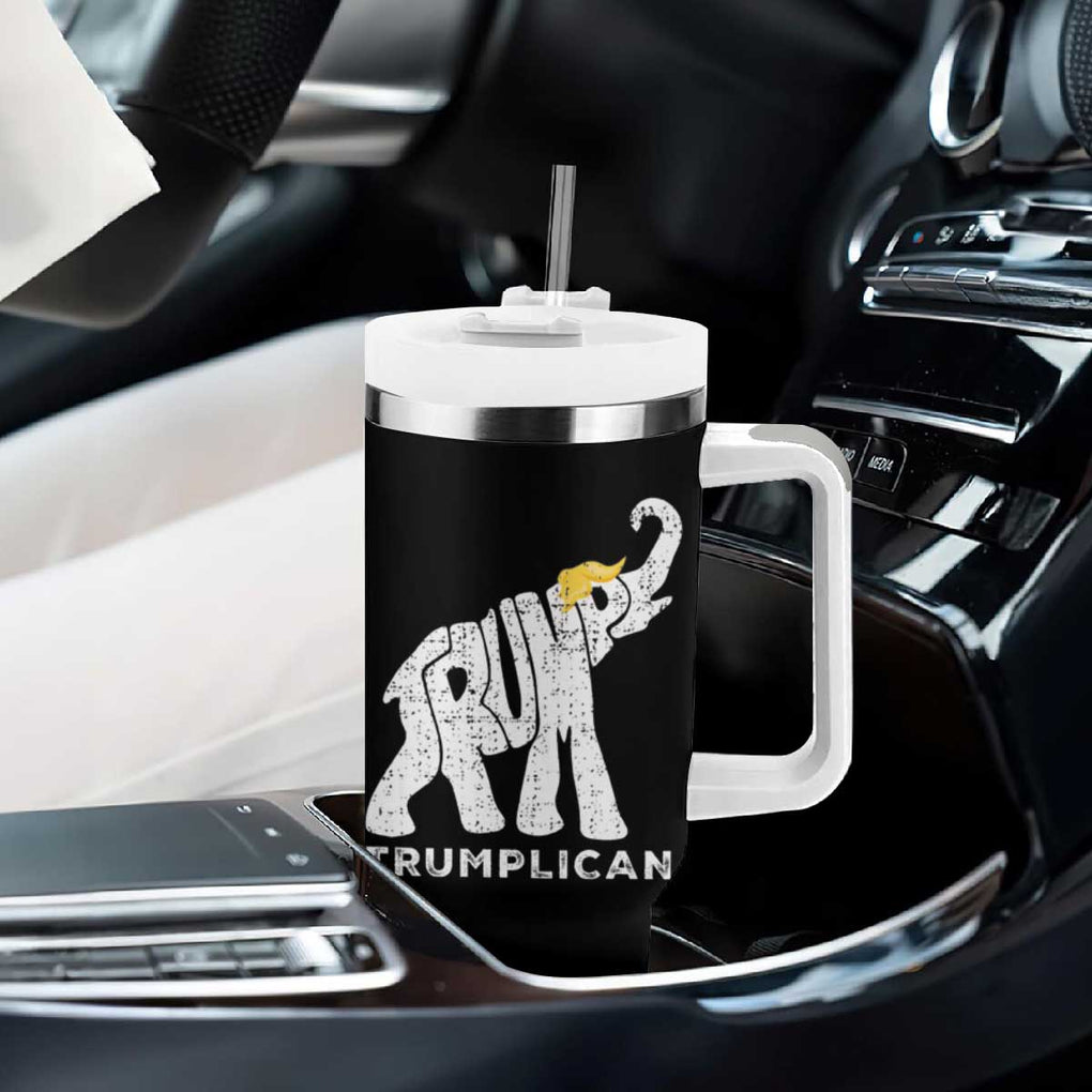 Trump 2024 Election Tumbler With Handle Republican Elephant 45 47 TB10 Print Your Wear