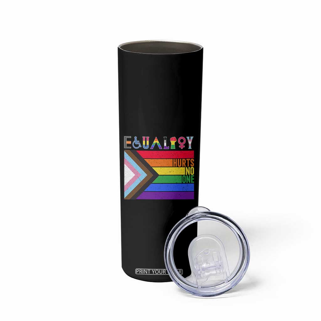LGBTQ Equality Hurts No One Skinny Tumbler Pride Ally Human Rights Rainbow Flag TB10 Print Your Wear