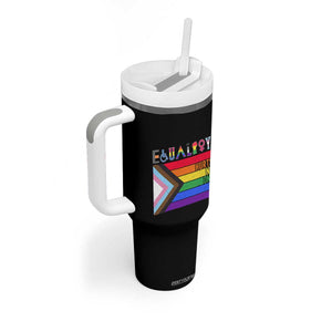 LGBTQ Equality Hurts No One Tumbler With Handle Pride Ally Human Rights Rainbow Flag TB10 Print Your Wear