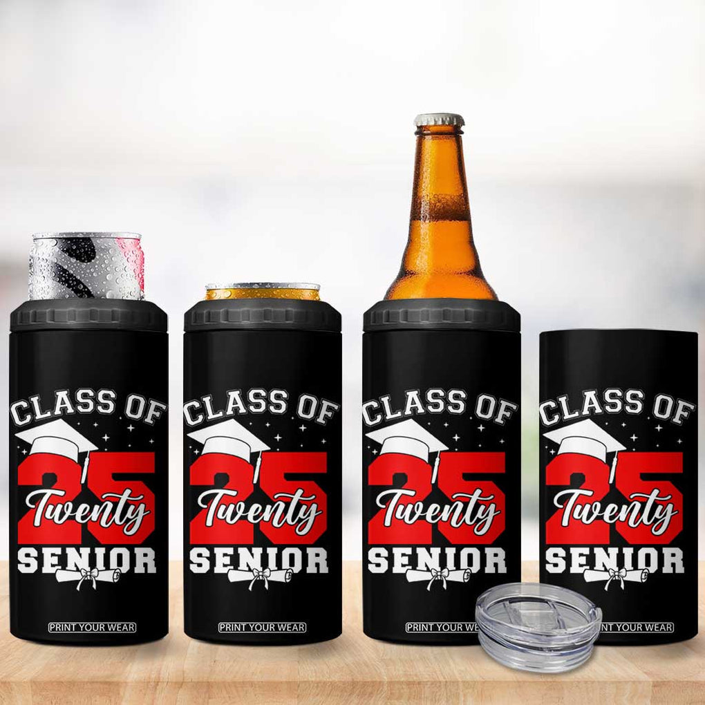 Senior 2025 4 in 1 Can Cooler Tumbler Class of 2025 Graduation Back To School Graduate Graduation TB10 Print Your Wear