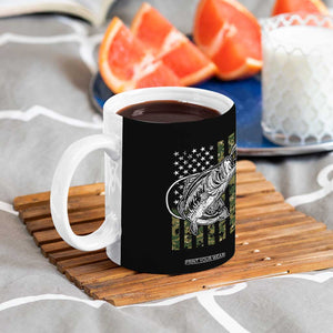 Fishing Gifts For Dad Coffee Mug Full Time Dad Part Time Hooker Fishing Camo Us Flag Fathers Day Gift TB10 Print Your Wear