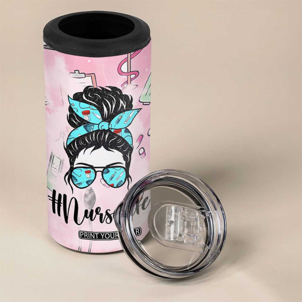 Funny Nurse Gifts for Women 4 in 1 Can Cooler Tumbler Rn Lpn Practitioner Nursing School Graduation Gifts TB10 Print Your Wear