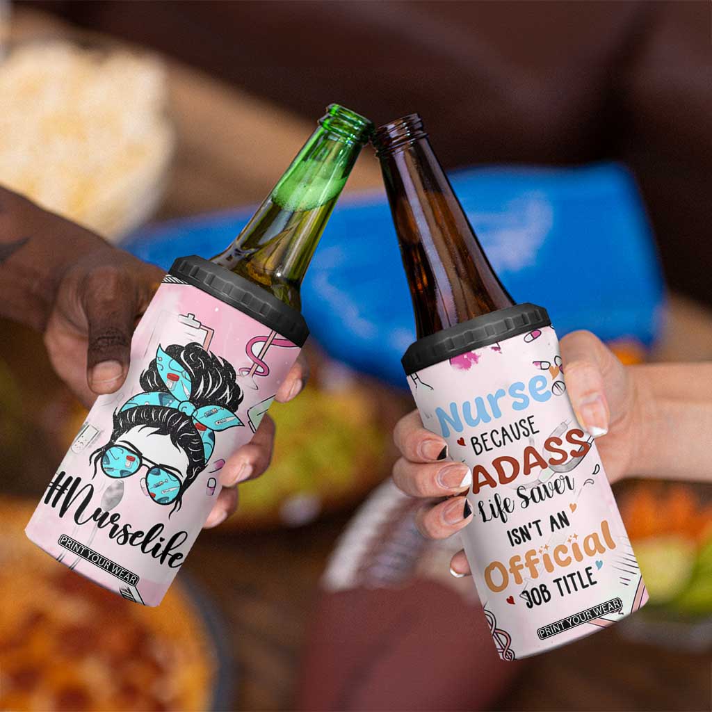 Funny Nurse Gifts for Women 4 in 1 Can Cooler Tumbler Rn Lpn Practitioner Nursing School Graduation Gifts TB10 Print Your Wear
