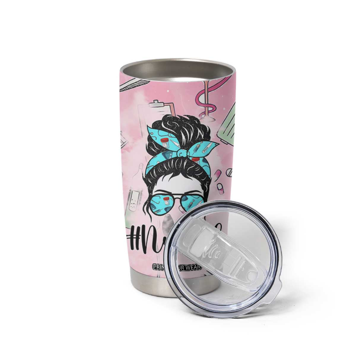 Funny Nurse Gifts for Women Tumbler Cup Rn Lpn Practitioner Nursing School Graduation Gifts TB10 Print Your Wear