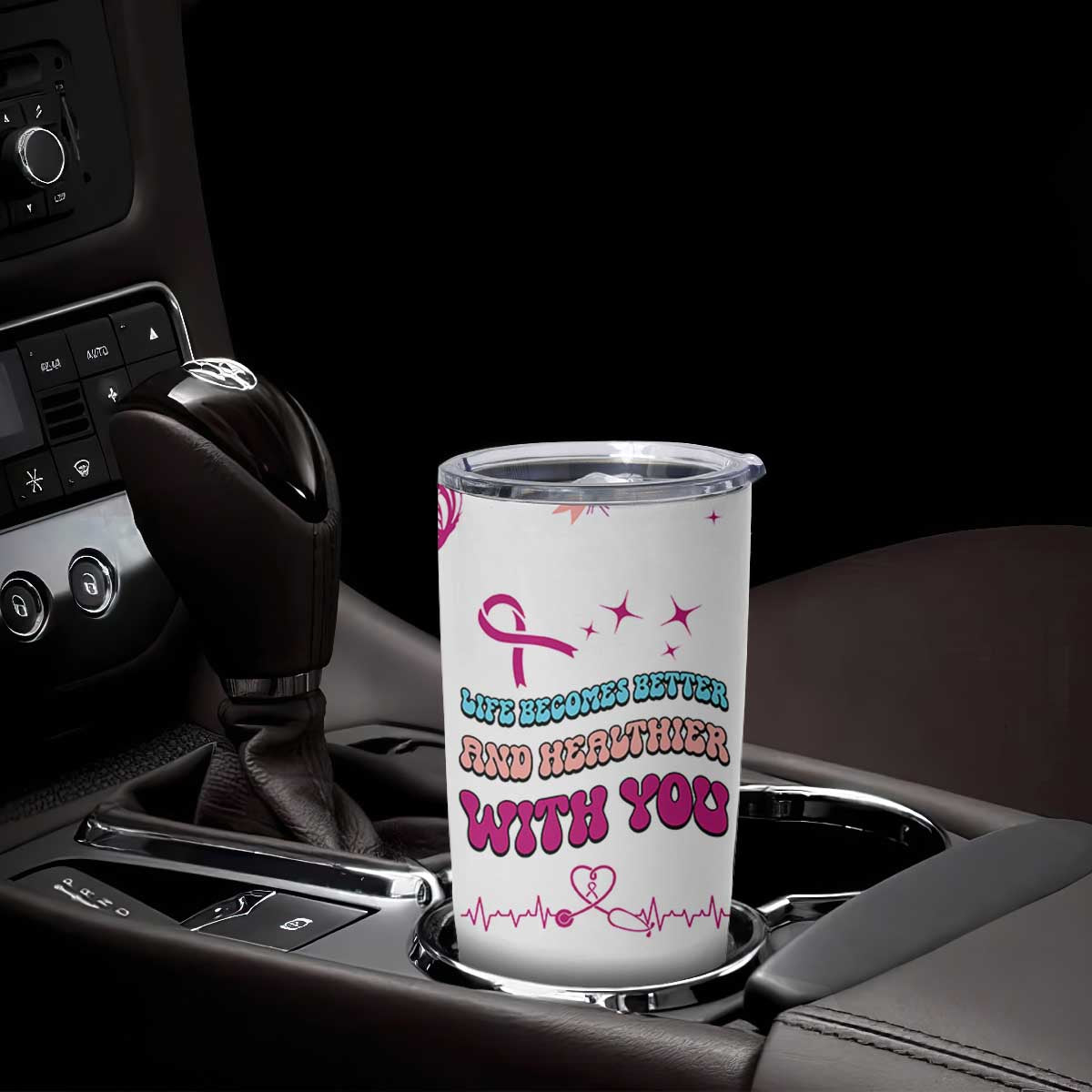 Nurse Gifts for Women Tumbler Cup Life Becomes Better And Healthier With You TB10 Print Your Wear