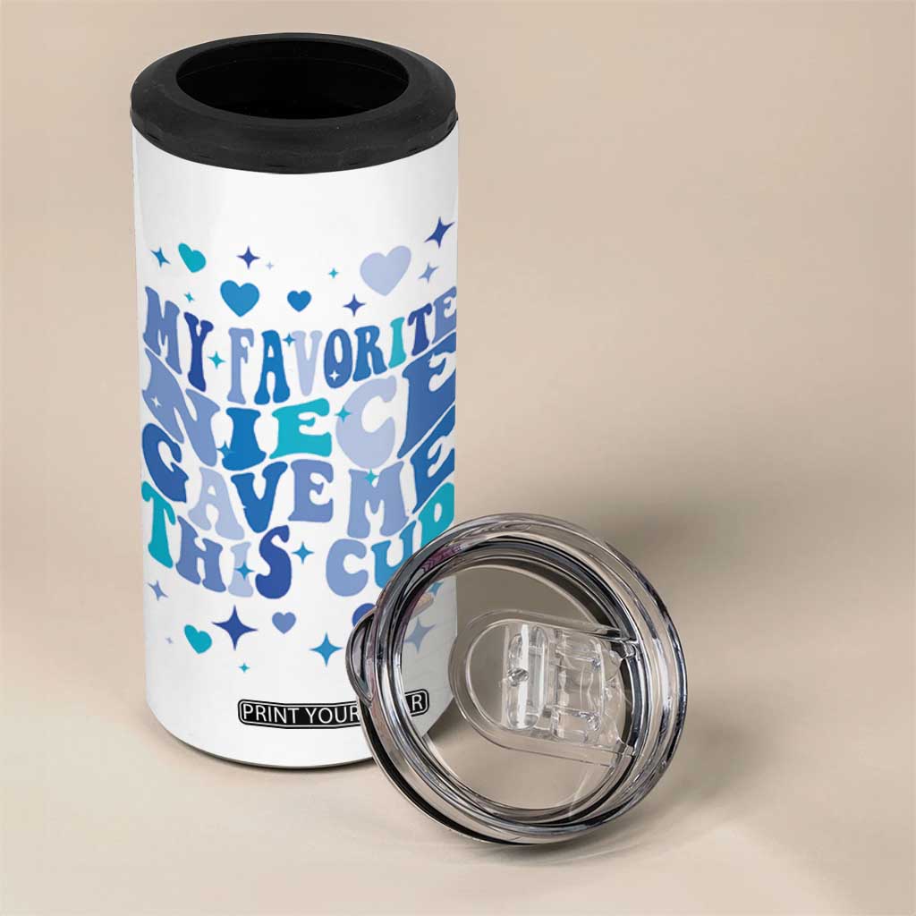 Aunt Gifts From Niece 4 in 1 Can Cooler Tumbler My Favorite Niece Gave Me This Cup TB10 Print Your Wear