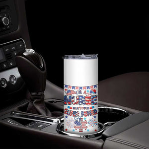 Patriotic Nurse Skinny Tumbler Im a Nurse Superpower 4th Of July American Flag TB10 Print Your Wear