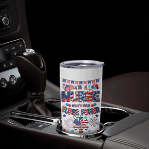 Patriotic Nurse Tumbler Cup Im a Nurse Superpower 4th Of July American Flag TB10 Print Your Wear