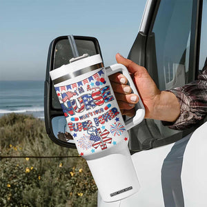 Patriotic Nurse Tumbler With Handle Im a Nurse Superpower 4th Of July American Flag TB10 Print Your Wear