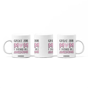 Funny Mom Birthday Gift Coffee Mug Cute Valentines Mothers Day Present From Daughter Son Pink TB10 Print Your Wear