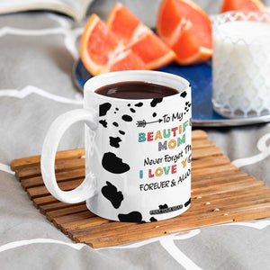 Mothers Day Mom Gifts Coffee Mug I Love You Mom Gift From Daughter Son Cow Print TB10 Print Your Wear