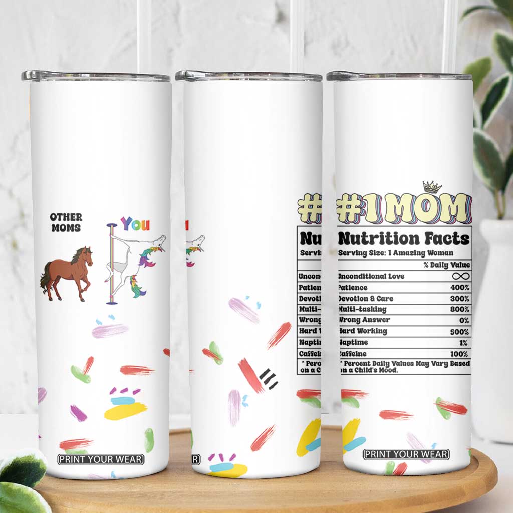 Funny Mom Birthday Gift Skinny Tumbler Cute Unicorn Lovers Valentines Mothers Day Present TB10 Print Your Wear