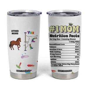 Funny Mom Birthday Gift Tumbler Cup Cute Unicorn Lovers Valentines Mothers Day Present TB10 White Print Your Wear