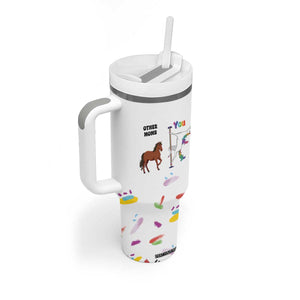 Funny Mom Birthday Gift Tumbler With Handle Cute Unicorn Lovers Valentines Mothers Day Present TB10 Print Your Wear